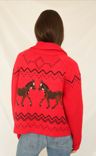 horse girl cardigan