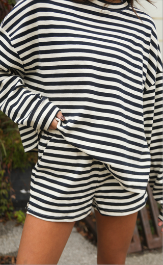 that's a fact striped set - navy