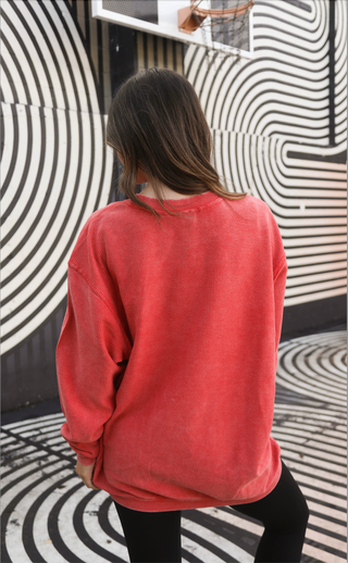 charlie southern: wooo pig sooie cord - red