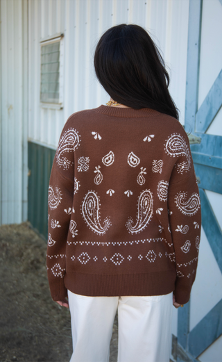 cowboy country paisley cardigan