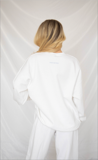 friday + saturday: classic mom sweatshirt -  blue