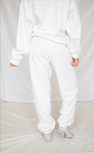 friday + saturday: classic mom sweatpants -  pink