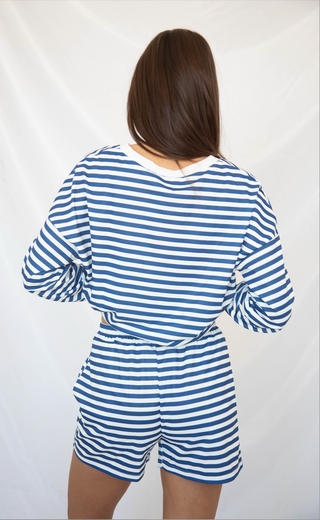 tomorrow will come striped set - blue