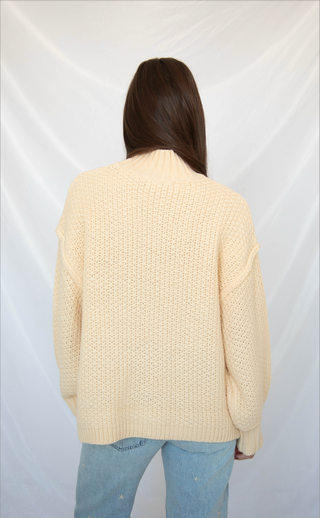 love won't change sweater - cream