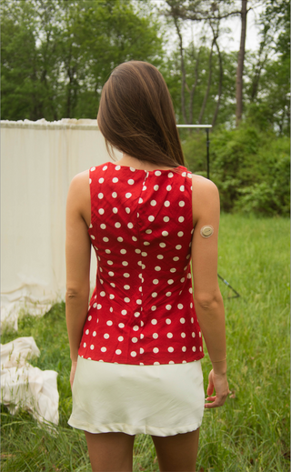 take me out polka dot top