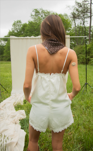 this is the moment lace trim romper