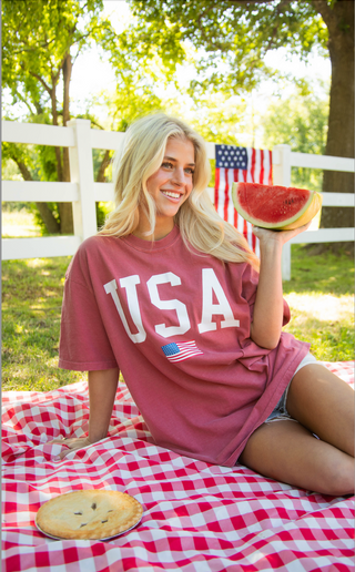 charlie southern: usa flag tee