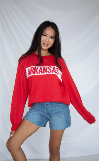 arkansas crewneck sweater