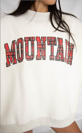 lake / mountain reversible mock neck
