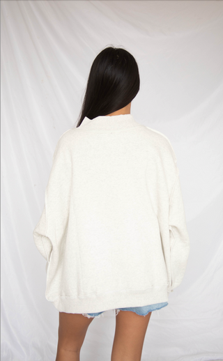 lake / mountain reversible mock neck