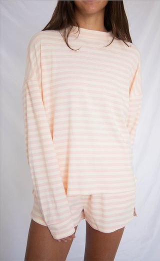 not over you striped set - pink