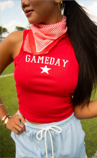 charlie southern: gameday star tank - red