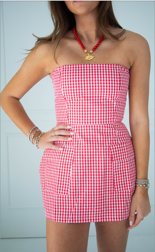 one to watch strapless mini dress