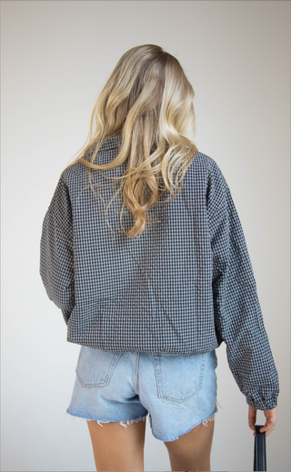 faith in you plaid bomber jacket