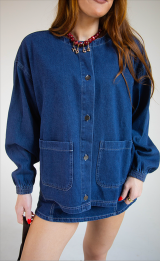 something about you denim set