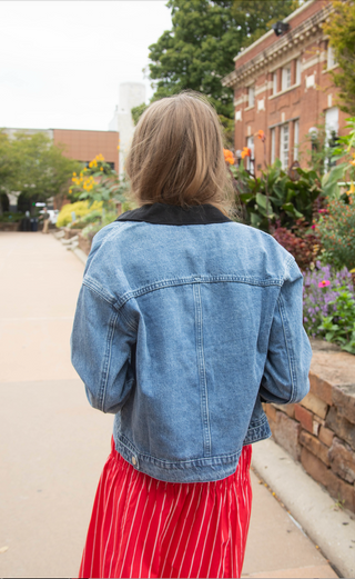 plot twist denim jacket