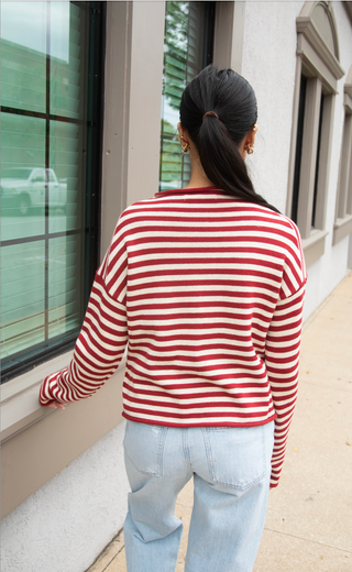 academy stripe cardigan