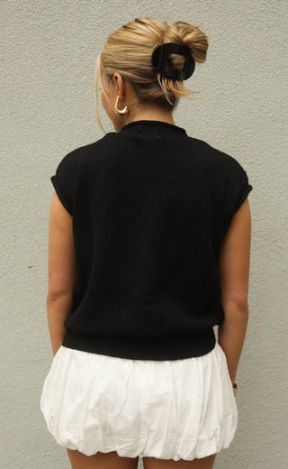 our hearts are free cardigan - black