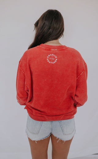 charlie southern: usa corded sweatshirt
