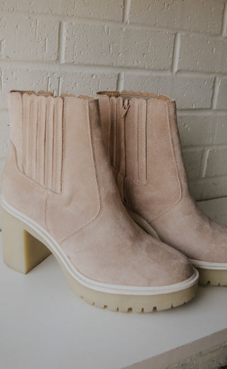 better than the rest boot - beige suede