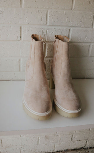 better than the rest boot - beige suede