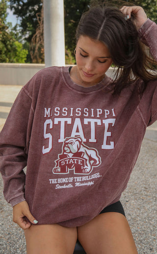 charlie southern: mississippi state mascot corded sweatshirt