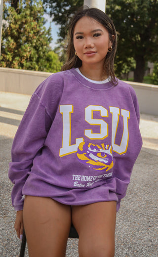 charlie southern: lsu mascot corded sweatshirt