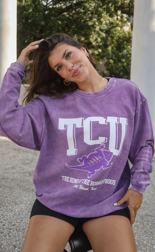 charlie southern: tcu mascot corded sweatshirt