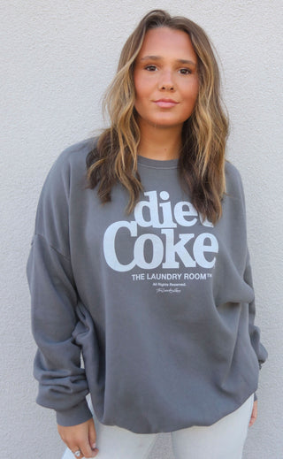 laundry room: diet coke sweatshirt