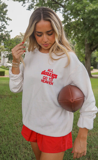 charlie southern: all dawgs go to heaven sweatshirt