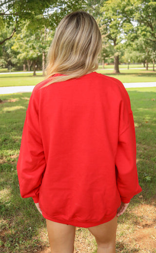 charlie southern: glory glory sweatshirt - red