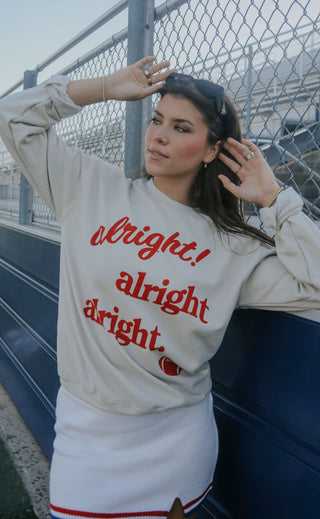 charlie southern: alright alright alright sweatshirt