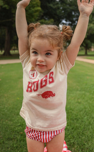 charlie southern: hogs badge toddler tee