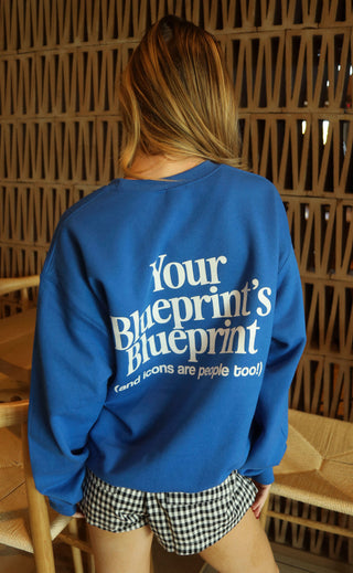 friday + saturday: blueprint sweatshirt