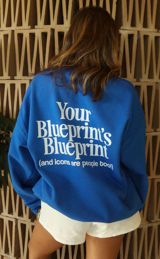 friday + saturday: blueprint sweatshirt