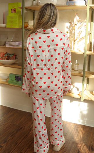 show me your mumu: classic pj set - queen of hearts silky