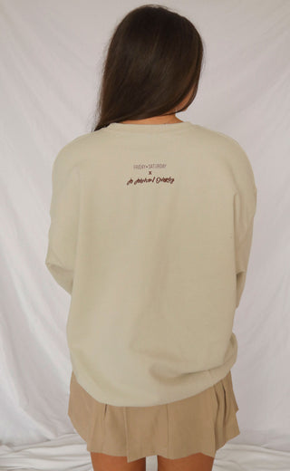 friday + saturday x jo johnson overby: book club sweatshirt