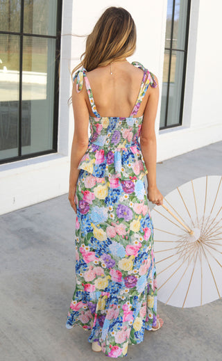 show me your mumu: paxton midi dress - flower shop