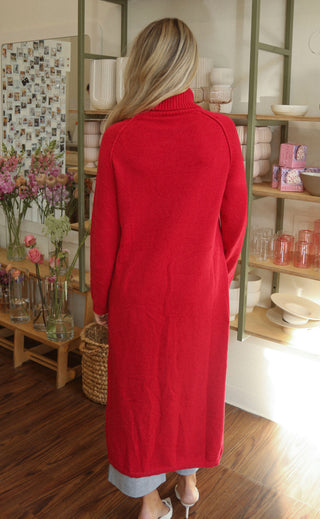 see it through tunic sweater dress