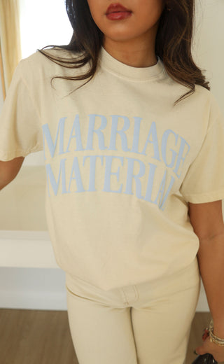 friday + saturday: marriage material tee