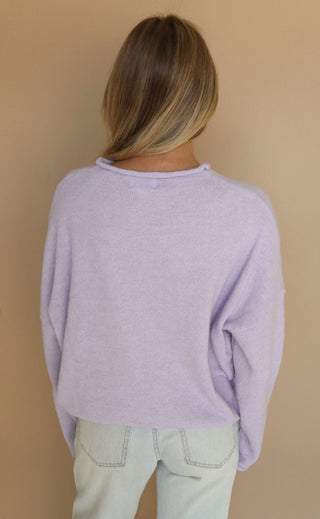 beat of your heart cardigan - lavender