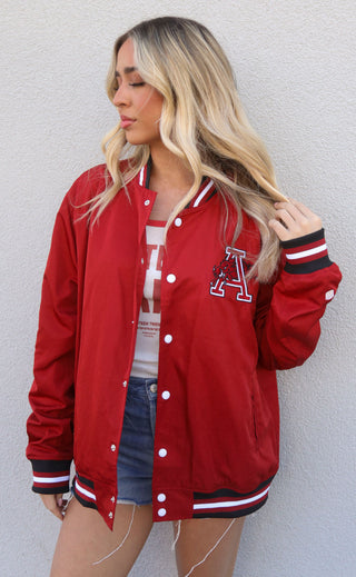 arkansas bomber jacket - razorback red