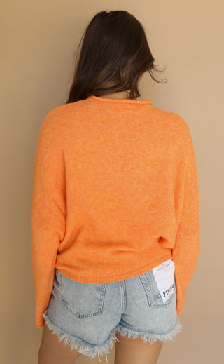 beat of your heart cardigan - orange