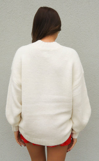 pistola: carlen mock neck sweater - ecru