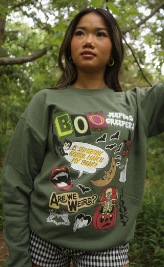 friday + saturday: all things halloween sweatshirt