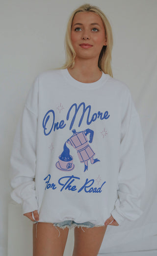 friday + saturday x jo johnson overby: for the road sweatshirt