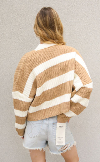 make a deal cardigan - taupe