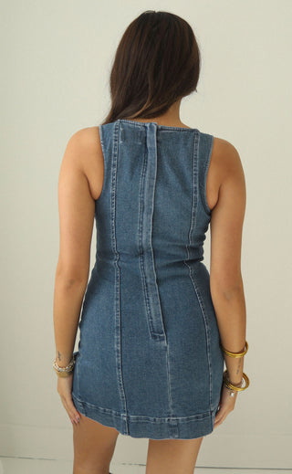 show me your mumu: bridgeport bow dress - blue jean baby