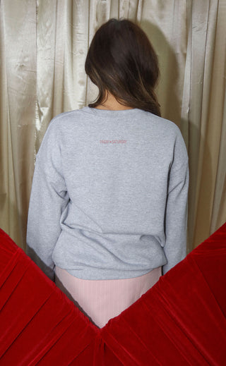 friday + saturday: lover girl patches sweatshirt