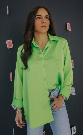 show me your mumu: smith button up - bright green